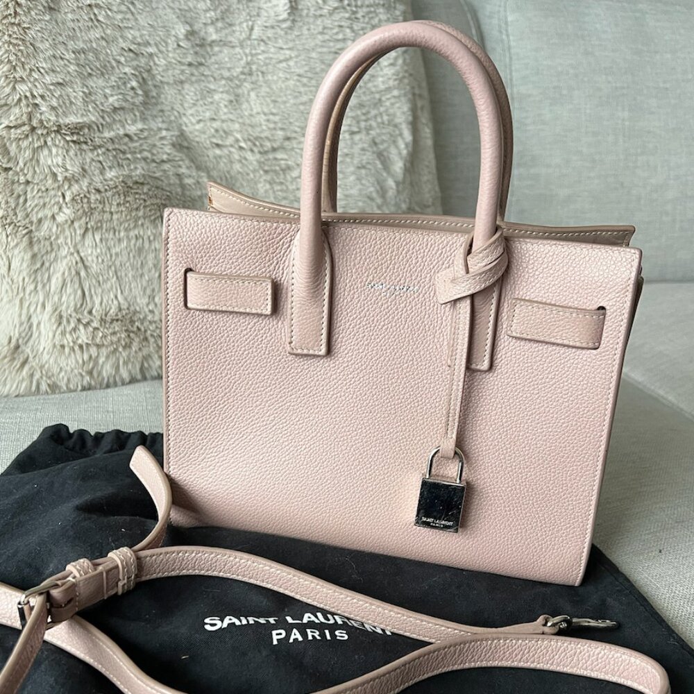 Saint Laurent Sac du Jour Pale Pink Nano